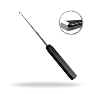 Cureta de Placa Final Triangular de 15 Pulgadas, Instrumento Neuroquirúrgico para Cirugía de Columna, Herramienta para Raspado de Placa Final - Product Image 1