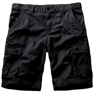 Shorts cargo pour hommes, taille à cordon, toile décontractée respirante, imprimé par sublimation, finition délavée - Product Image 5