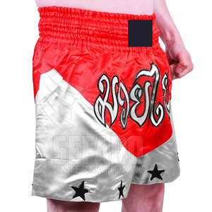 Shorts de Kick Boxing Cómodos para Hombre Hechos en Pakistán, Disponibles en Stock, Ropa Deportiva para Hombre - Product Image 4