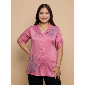 Camisa de Moda para Mujer con Manga hasta el Codo y Cuello Clásico para Oficina, Compra Directa del Proveedor, Exportación a Granel desde India - Product Image 1