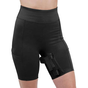 Shorts tactiques de compression pour femmes CCW Concealments, avec poche dissimulée pour arme à feu, taille haute - Product Image 5