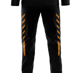 Survêtement rayé personnalisé coupe classique, veste de survêtement à manches longues, haut sportif athlétique zippé - Product Image 5
