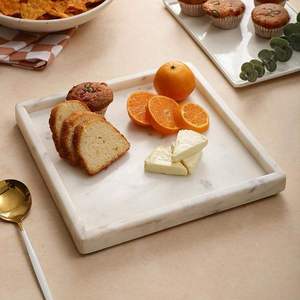 Plato de Servir de Mármol Ecológico de Lujo Vintage, Apto para Alimentos, Duradero, para Platos, Postres, Filetes, Bocadillos, Fiestas, Restaurantes, Vajilla - Product Image 4