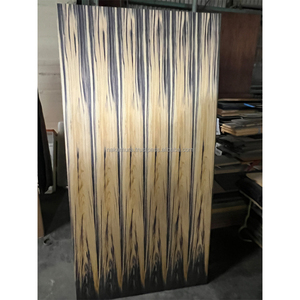 Tablero de Madera Contrachapada Decorativa, Ciprés Hinoki Teñido de Negro IRODORITAI, Revestimiento de Uretano, Diseño Japonés, para Dormitorio, Uso Doméstico, a Cuadros - Product Image 1