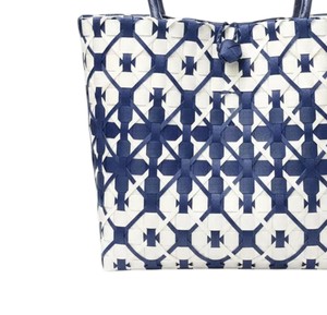 Fashion Forward Geometric Tone Woven Plastic Strip Handmade <b>Bag</b> And Handbag Durable <b>Ladies</b> Casual <b>Shopping</b> Tote <b>Bag</b> OEM - Product Image 4