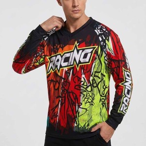Ropa de Ciclismo de Manga Larga al por Mayor, Jersey Personalizado para Descenso de Montaña, Jersey de Ciclismo para Hombre, Motocross - Product Image 3