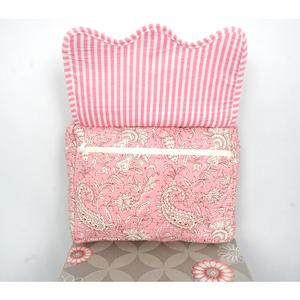 Bolsa de Cosméticos de Algodón Estilo Bohemio con Borlas, Cierre de Cremallera, Ecológica, Ligera, Multiusos, Organizador de Maquillaje de Viaje - Product Image 2