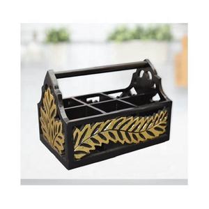 Plateau de service en bois fait main de qualité export, en pin naturel, décoratif, écologique, pour la maison - Product Image 3