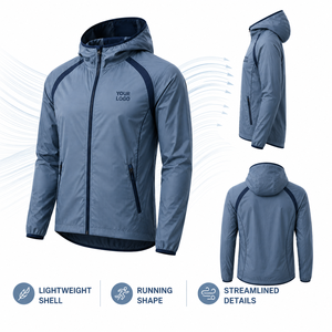 Chaqueta Deportiva de Tela Softshell, Chaqueta de Entrenamiento de Fútbol con Puños Elásticos, Chaqueta para Correr, Fabricante de Ropa Deportiva Personalizada OEM - Product Image 3