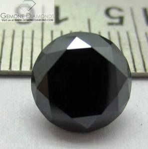 Moissanite noire véritable taille brillant rond, directement du fabricant, moissanite noire en vrac, moissanite fantaisie de couleur, toutes formes - Product Image 4