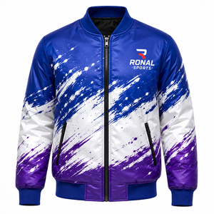 Blouson Bomber Homme Tendance Léger Coupe-Vent Printemps Automne Décontracté - Product Image 1