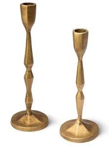 Vintage Antique <b>Brass</b> Cast Aluminum Taper Candle <b>Holder</b> Elegant Luxury Metal Gold <b>Candlestick</b> For Home Wedding Party Decoration - Product Image 5