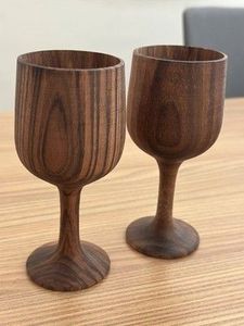Wooden Wine Glass Handcrafted Olive Wood Drinking Cup Eco Friendly <b>Drinkware</b> for Home Party - Product Image 2