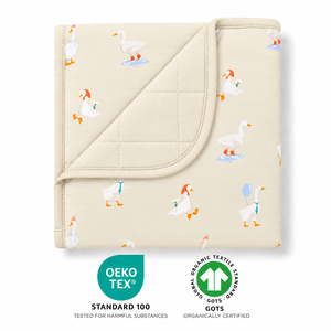 100% Polyester Baby <b>Throw</b> Blanket Solid Pattern <b>Quilted</b> Swaddling All-Season Eco-Friendly 200TC Portable Anti-static - Product Image 1