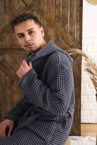 Albornoz de Lujo Unisex de Algodón Orgánico 100% Algodón, Suave y Absorbente, Ropa de Casa Premium y Cómoda - Product Image 2