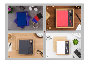 Ensemble cadeau d'entreprise avec carnet en cuir PU A5 personnalisé avec logo gravé, stylo en métal, cadeau de graduation, cadeau pour la fête des mères - Product Image 2