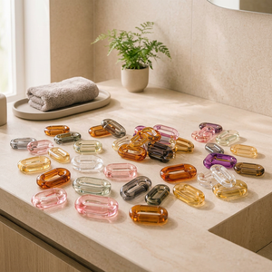 Maillons de chaîne en résine colorés, pièces d'artisanat artistique pour la décoration intérieure, projets de bricolage, design de mode - Product Image 1