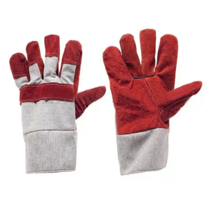 Guantes de Soldadura de Cuero Vacuno de Alta Resistencia con Diseño Innovador, Forro de Algodón Ignífugo, Protección Térmica para Trabajo Comercial - Product Image 2