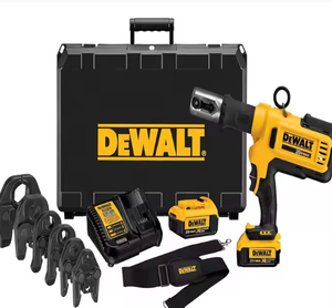 Kit de herramientas de prensado de tuberías inalámbricas DEWALT 20V MAX con cabezales de crimpado, herramienta de prensado profesional para tuberías de cobre - Product Image 1