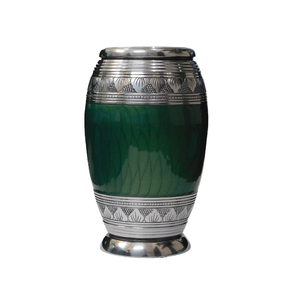 Urnes funéraires en aluminium pour adultes avec gravure, finition en étain et couleur noire, fournitures funéraires en métal pour cendres humaines - Product Image 4