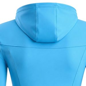 Blue Quarter <b>Zip</b> <b>Hooded</b> Golf Pullover Women's Long Sleeve Performance Sports Top Outdoor Training Wear Casual Athletic Apparel - Product Image 2