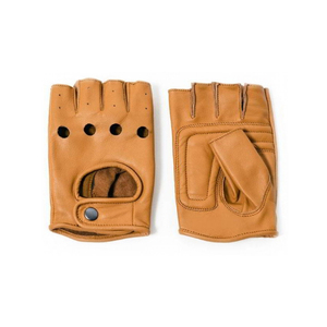 Leather Fingerless Gloves Wrist-Length Breathable Sporty Cycling Outdoor Use Unlined Touchscreen Eco-Friendly Four Seasons - Product Image 1