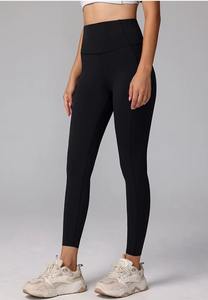 Leggings Deportivos de Cintura Alta en Forma de V para Mujer, al por Mayor, Personalizados, Sólidos, para Gimnasio y Yoga, Levanta Glúteos, Ajustados, Sin Costuras, de Secado Rápido y Transpirables, para Entrenamiento y Running - Product Image 5
