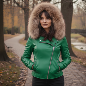 Women's Genuine Sheep Skin <b>Leather</b> Breathable Bomber <b>Jacket</b> Winter Streetwear Biker Style <b>Real</b> <b>Leather</b> <b>Jacket</b> Moto <b>Jacket</b> - Product Image 3