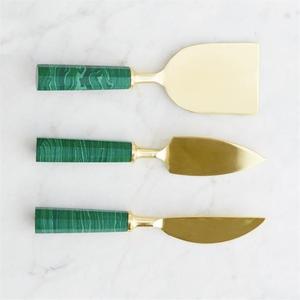 Stainless Steel Cheese <b>Knives</b> Sets With Marble Handles Bee Design Logo Latest Arrival Luxury Cake Server Set For Parties Events - Product Image 5