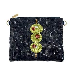 Porte-monnaie moderne en perles avec motif unique, style chic, broderie perlée, pour usage quotidien - Product Image 1