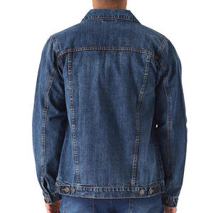 Chaquetas Vaqueras de Mezclilla de Calidad para Hombre, Corte Ajustado, Color Sólido, 100% Algodón, Tallas Grandes - Product Image 3