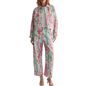 Chaqueta Corta de Mezclilla para Mujer, Estilo Utilitario, Lavada, Elegante, con Spandex/Algodón, para Trabajo, con Bolsillos, Fabricación OEM/ODM, Primavera/Verano - Product Image 6