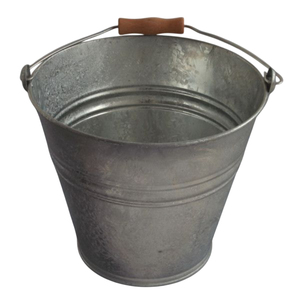 Galvanized Metal <b>Bucket</b> Iron Water <b>Bucket</b> Construction Pail Steel <b>Tin</b> Pail with Handle for Wholesale Home Garden Cleaning - Product Image 3