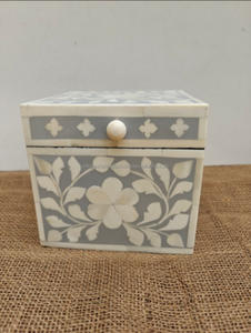 Caja de Joyería Rectangular Moderna Hecha a Mano con Incrustaciones de Madreperla para Decoración del Hogar y Accesorios - Product Image 3