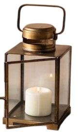 Lanterne en métal et verre avec finition dorée brillante, vente en gros directe d'usine, lanterne à bougie pour décoration extérieure et intérieure, faite à la main - Product Image 6