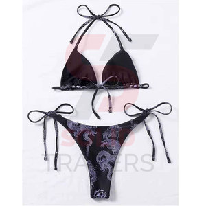 Ensemble de bikinis pour femmes Solid Traders, résistant aux plis, écologique, séchage rapide, léger, élégant, idéal pour les voyages et la plage en été - Product Image 3