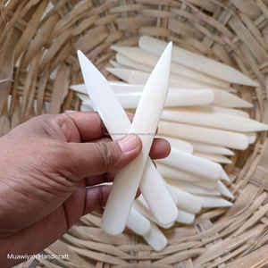 โฟลเดอร์มีดกระดูกควายเครื่องมืองานฝีมือกระดาษ6นิ้วโฟลเดอร์กระดูกควายธรรมชาติสำหรับตัดโฟลเดอร์กระดูกวัว - Product Image 1