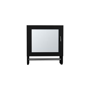 Armadietto Medico Nero da 50 cm con 1 Anta, 2 Ripiani e 1 Specchio - Categoria Prodotto Singolo - Product Image 5