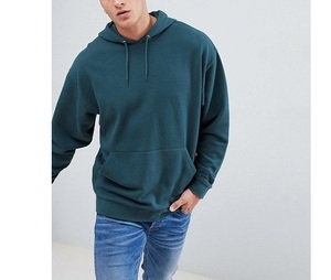 Sweat à capuche brodé pour homme, couleur unie, haute qualité, style streetwear, collection automne - Product Image 4