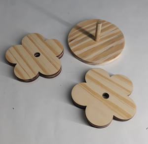 Posavasos modernos de grano de madera, posavasos artísticos de resina y madera con acabado pintado para decoración del hogar y regalos de negocios - Product Image 4