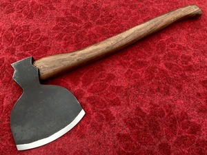 Hacha de tala con hoja de acero forjado, mango de madera, 4 pulgadas de filo de corte, herramienta para talar árboles al aire libre - Product Image 2
