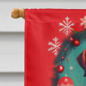 Large Multicolor Polyester Rhodesian Ridgeback Holiday Christmas House <b>Flag</b> Porch Sleeve <b>Pole</b> Decorative Yard Banner Artwork - Product Image 3
