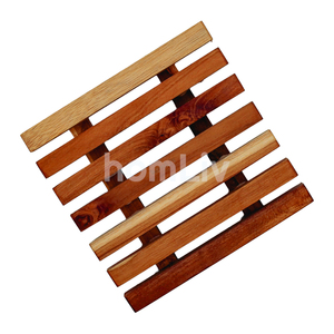 Alfombrilla de Cocina Cuadrada de Madera de Teca, Sostenible, Segura para Alimentos, Sin Pintura ni Barniz, Halal, Personalizada - Product Image 3
