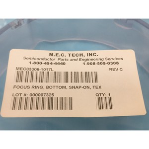M.E.C. Anneau de mise au point Tech MEC83306-1017L, inférieur - Équipements et pièces semi-conducteurs d'occasion fiables à l'échelle mondiale chez - Product Image 3