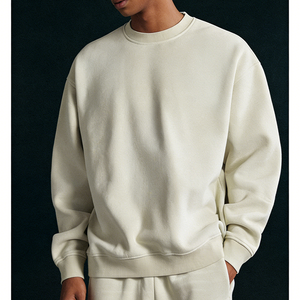 Fabricant OEM Fournisseur Vente en Gros Personnalisée Sweat-shirt Col Rond Homme Surdimensionné 400GSM Coton Molletonné Épais Vêtements Marque Privée - Product Image 4