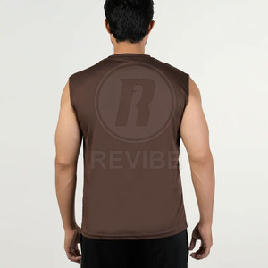 เสื้อยืดแขนกุดคุณภาพสูง บริการ OEM เสื้อยืดแขนกุด ออกแบบโลโก้ของคุณเอง เสื้อยืดแขนกุดสำหรับฤดูร้อน - Product Image 2