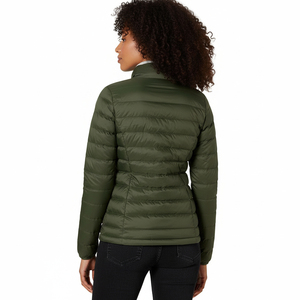 Veste courte matelassée d'hiver 2026 pour femme, avec fermeture éclair, col montant, chaude, couleur unie, style décontracté - Product Image 2