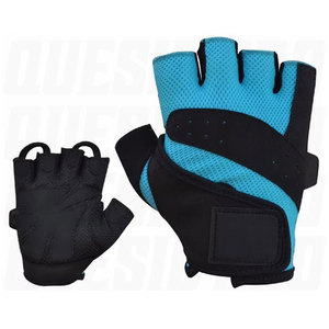Customized Logo Neoprene Weightlifting Gloves High Quality <b>Half</b> Finger Gym Fitness Workout Gloves with Non <b>Slip</b> Grip Custom - Product Image 1