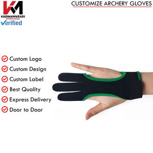 Guantes de Tiro con Arco de Nuevo Diseño 2026, Protector de 3 Dedos, Cuero de Alta Adherencia, Equipo de Caza con Arco Tradicional, Logotipo Personalizado - Product Image 2