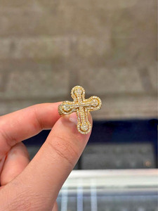 <b>Men's</b> Cross Style <b>Ring</b>, 925 <b>Sterling</b> <b>Silver</b> Moissanite Diamond <b>Ring</b>, Iced Out Hip Hop <b>Ring</b>, Perfect Anniversary Gift for <b>Men</b> - Product Image 5
